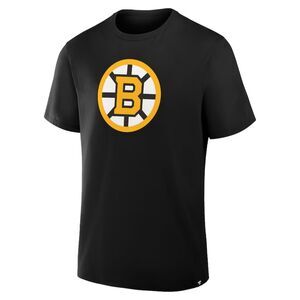 NWT '47 NHL Boston Bruins Stitched Logo Men's XL Black Short Sleeve T-shirt